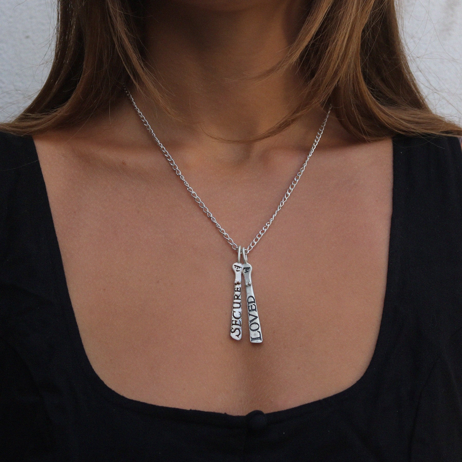 Two Silver Sibyl Necklace