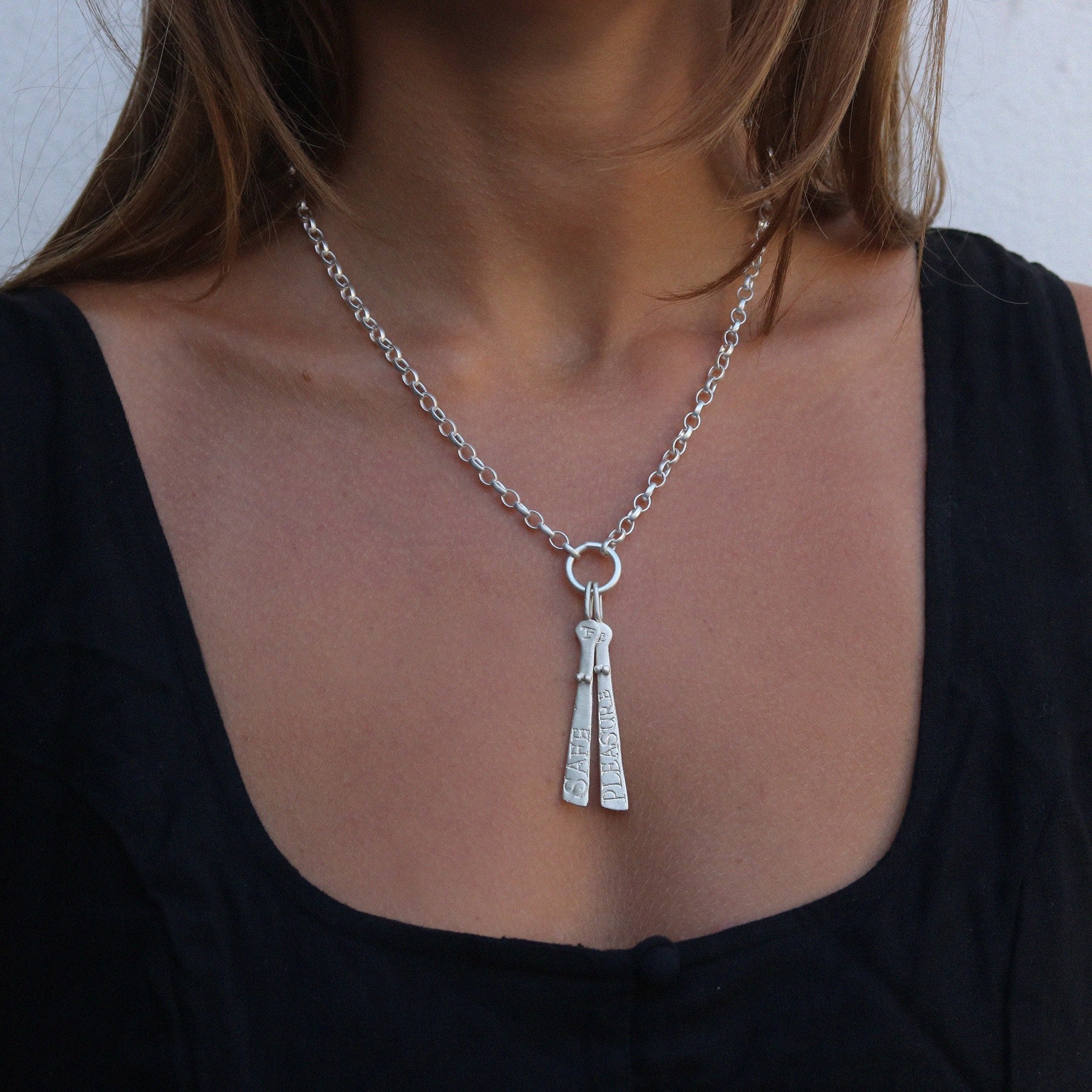 Two Silver Sibyl Necklace
