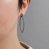 Mizuki Takahashi Oxidised Leaf Drop Earrings