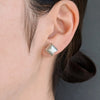 Mizuki Takahashi Silver Tsutsumi Parcel Studs Earrings