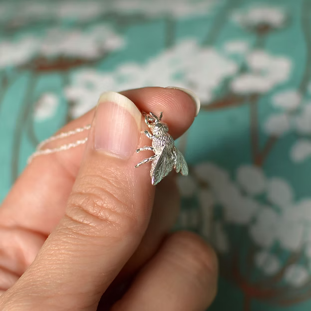 Lucy Stopes-Roe Honey Bee Pendant Silver
