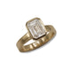 Bespoke - 9ct Yellow Gold Ring With Lab Grown Emerald Cut Diamond