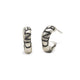 Small Silver 'AND ON' Hoop Earrings