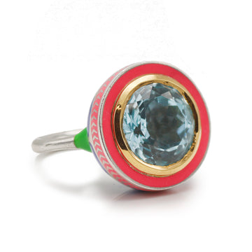 Alice Cicolini Blue Topaz Tile Ring - Sold
