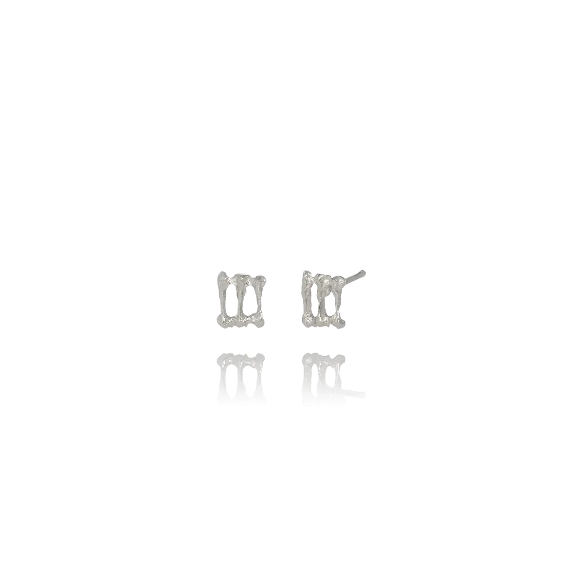 Aurum Asterias Small Silver Stud Earrings