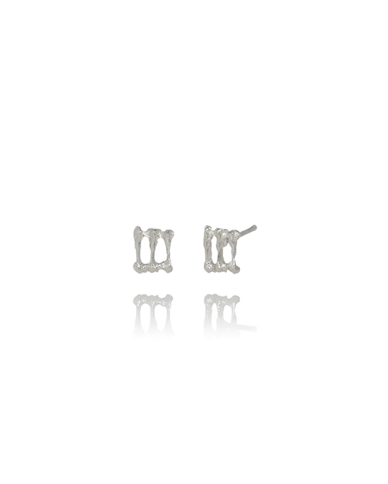 Aurum Asterias Small Silver Stud Earrings