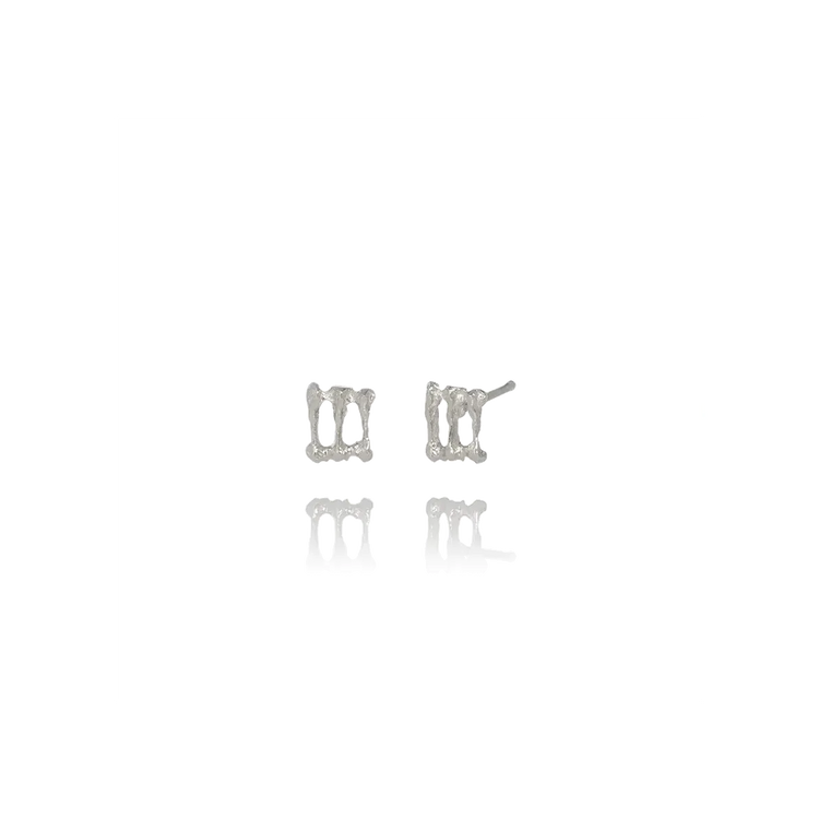 Aurum Asterias Small Silver Stud Earrings