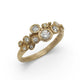 9ct Fairtrade Yellow Gold Multiset Ring with Twelve Diamonds
