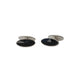 Outlet Annika Rutlin Silver and black onyx cufflinks
