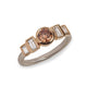 Bespoke - 9ct Fairtrade Yellow and White Gold with Baguette Diamonds and Brown Diamond