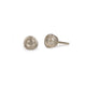9ct Fairtrade White Gold Ear Studs with Rose Cut Diamonds