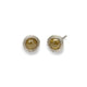 9ct Fairtrade White Gold Studs with Yellow Rose Cut Diamonds
