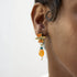 Chalk Jewellery Zaid Carnelian And Pearl Earrings