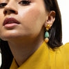 Chalk Jewellery Hiba Carnelian And Aventurine Earrings