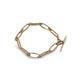 Textured Yellow Gold Link Bracelet