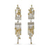 Hannah Bedford Silver Tide Cascade Earrings with Yellow Gold Granules