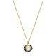 Ciara Bowles Blue Sapphire Forget-Me-Not Halo Pendant in 9ct Yellow