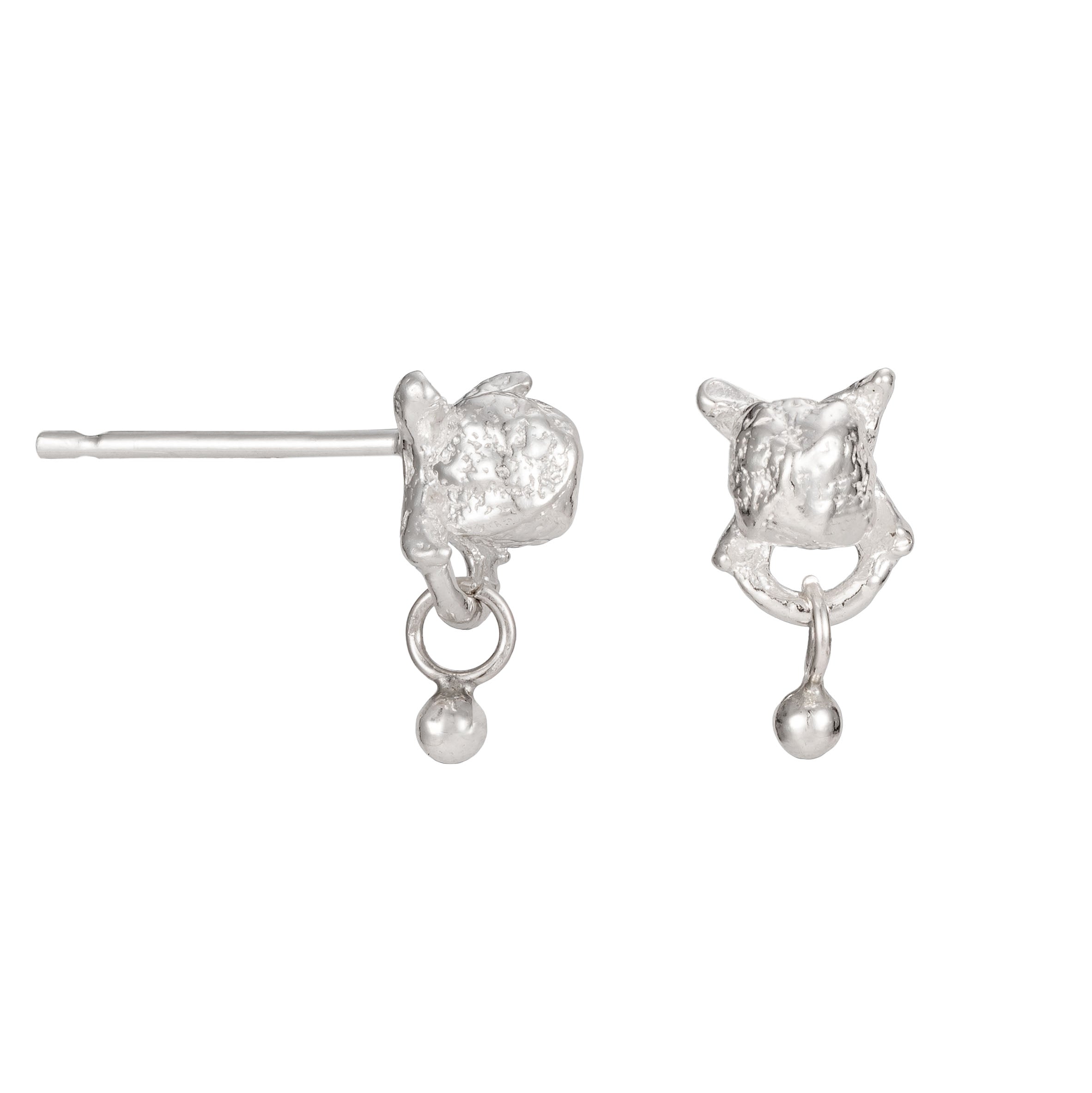 Bonnie Mustoe-Whitehill Silver Clove Drop Studs