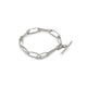 Textured Silver Link Bracelet