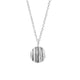 Issy White Silver Oak Disc Pendant