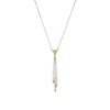 Hannah Bedford Silver Drift Pendant with 18ct Yellow Gold Granules