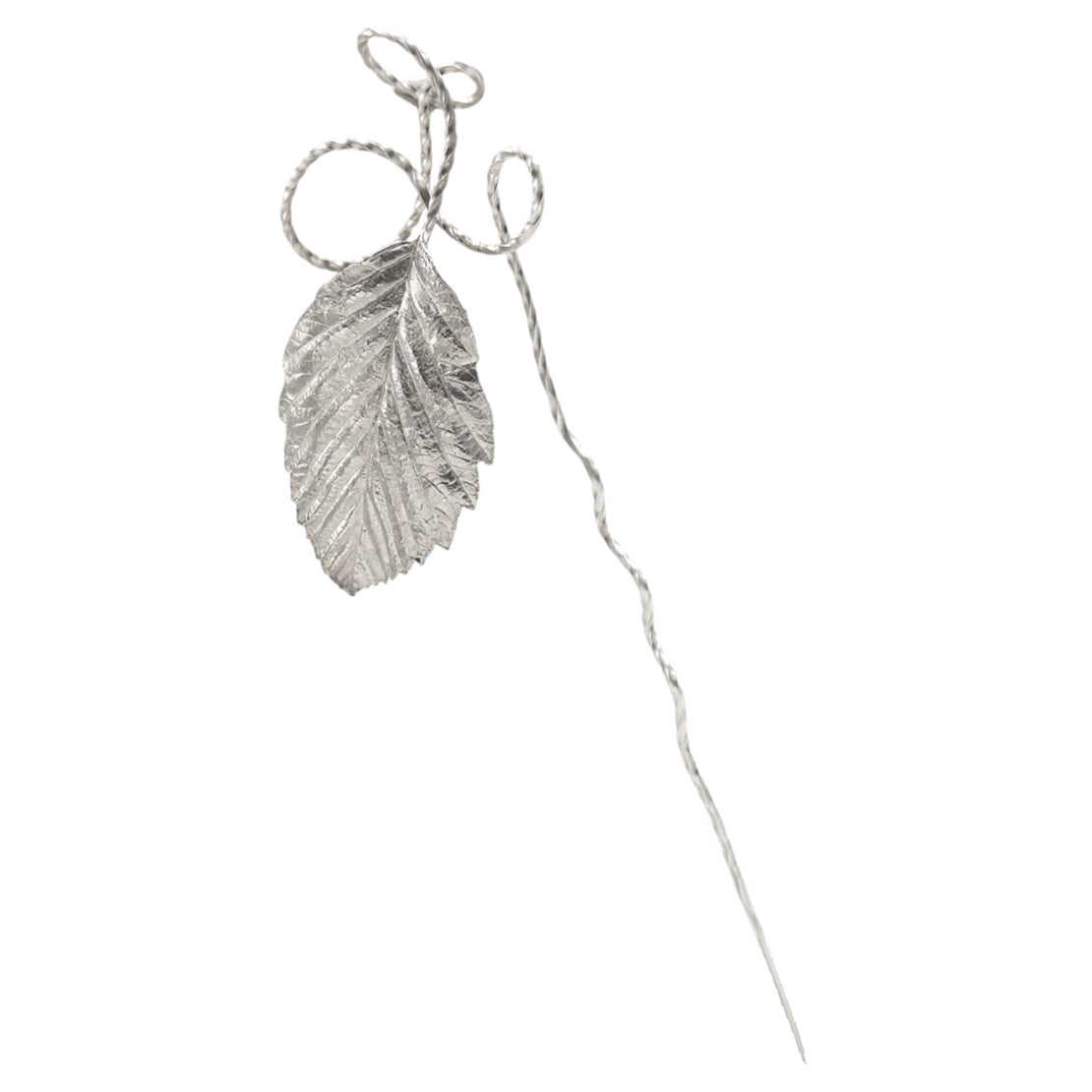Electra D Withey Silver Whitebeam Leaf Pin