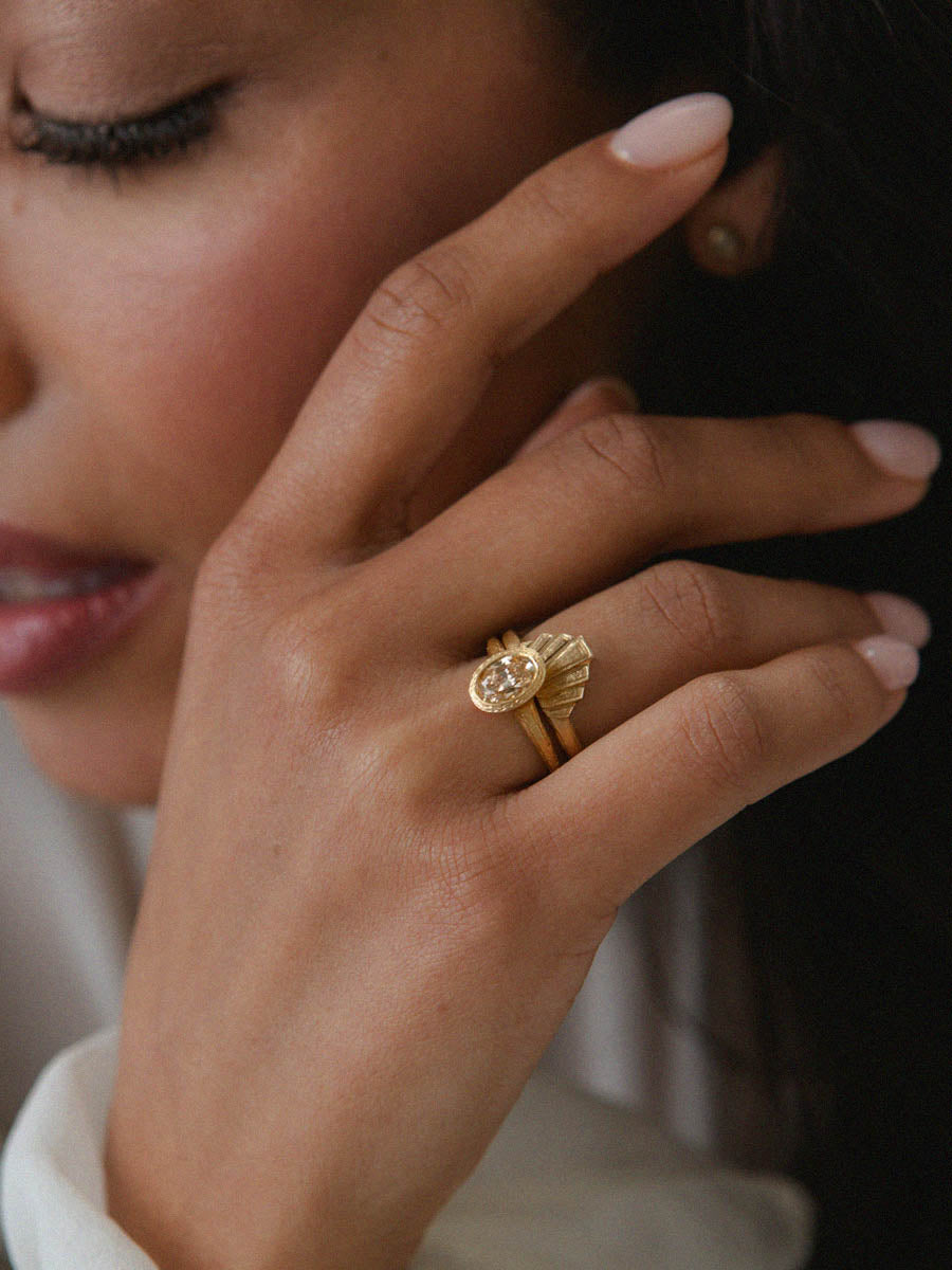 Gold and diamond engagement ring  | Diana Porter Jewellery