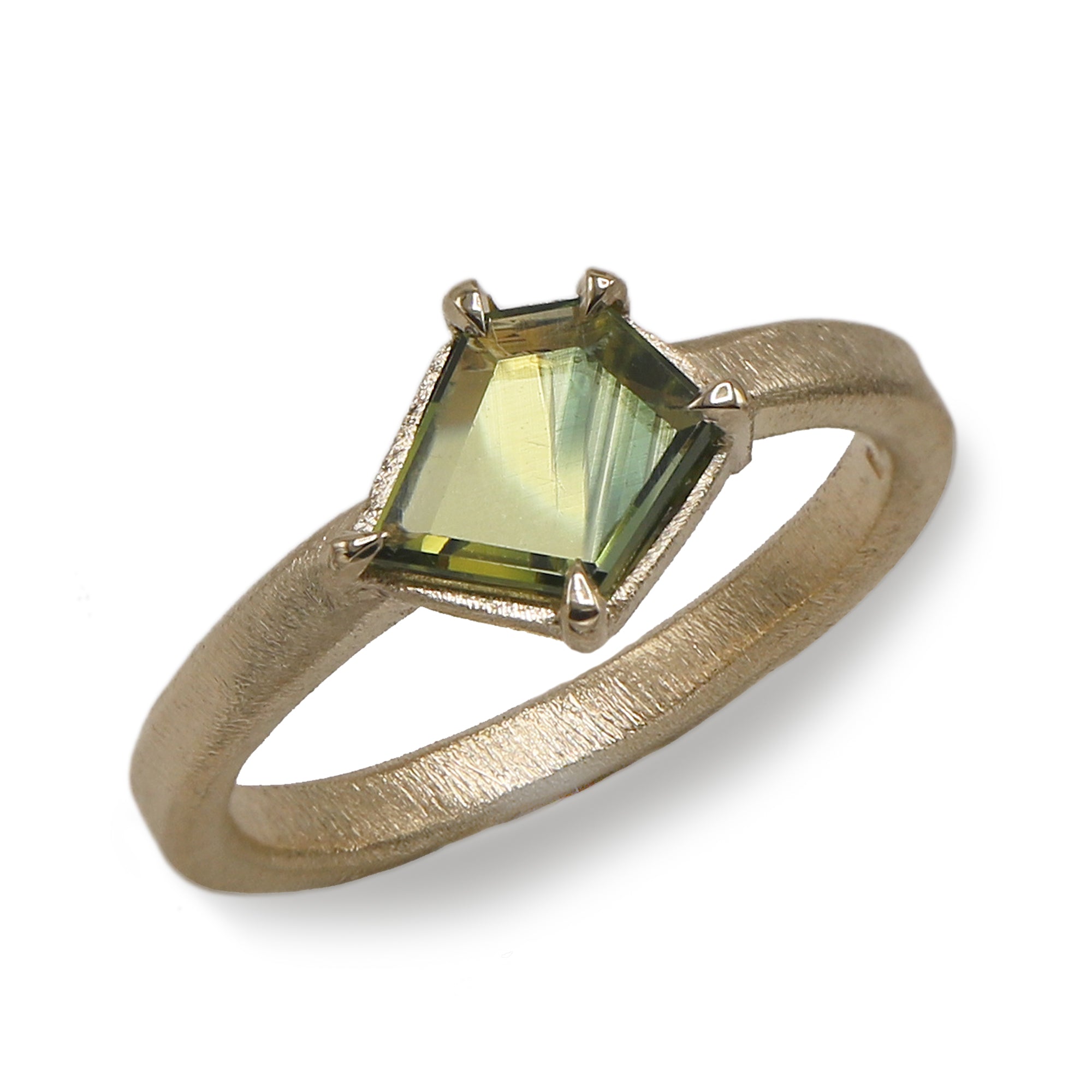 Freeform Sapphire and 9ct Yellow Gold Ring