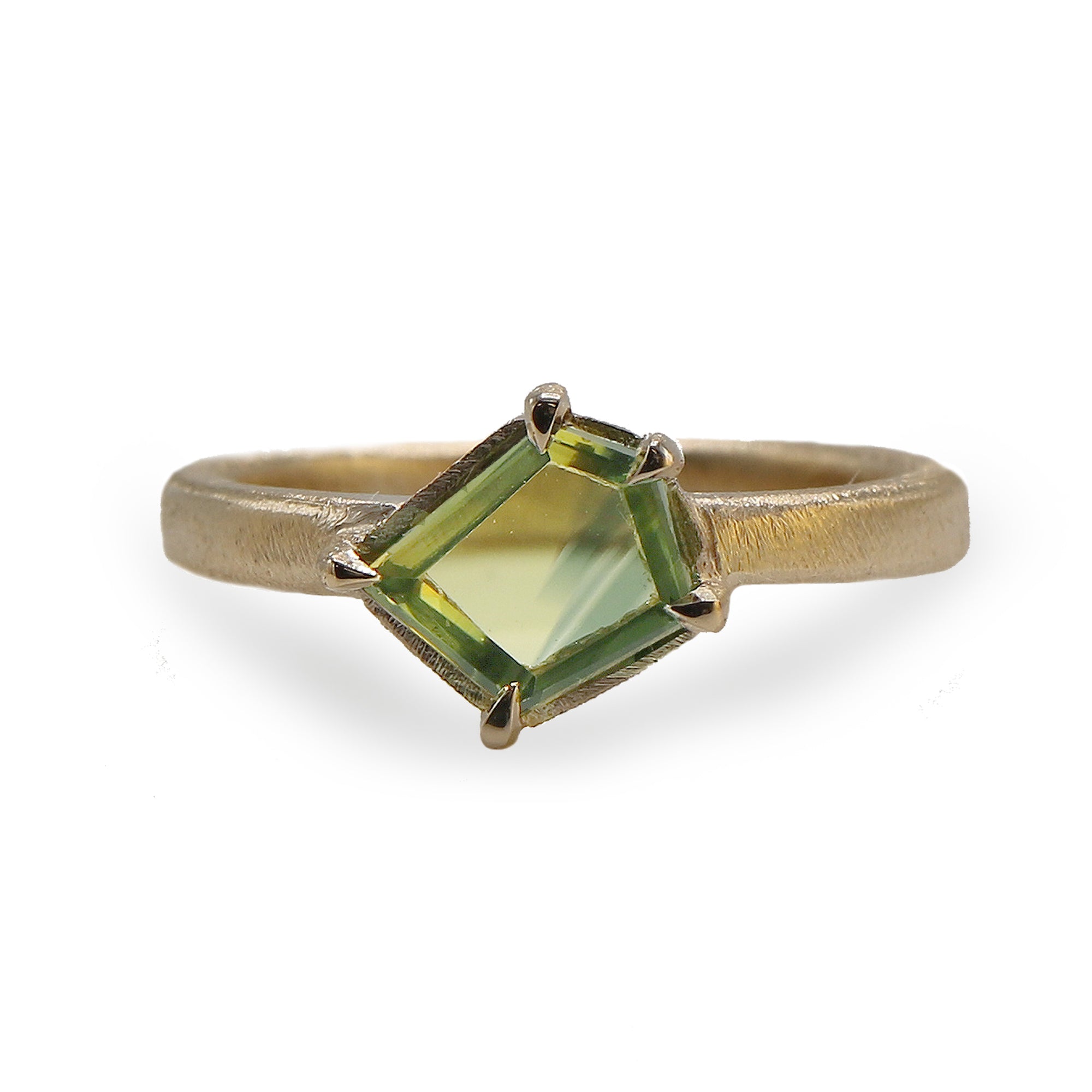 Freeform Sapphire and 9ct Yellow Gold Ring