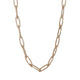Textured Link Yellow Gold Chain Necklace