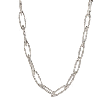 Corallium Silver Link Necklace