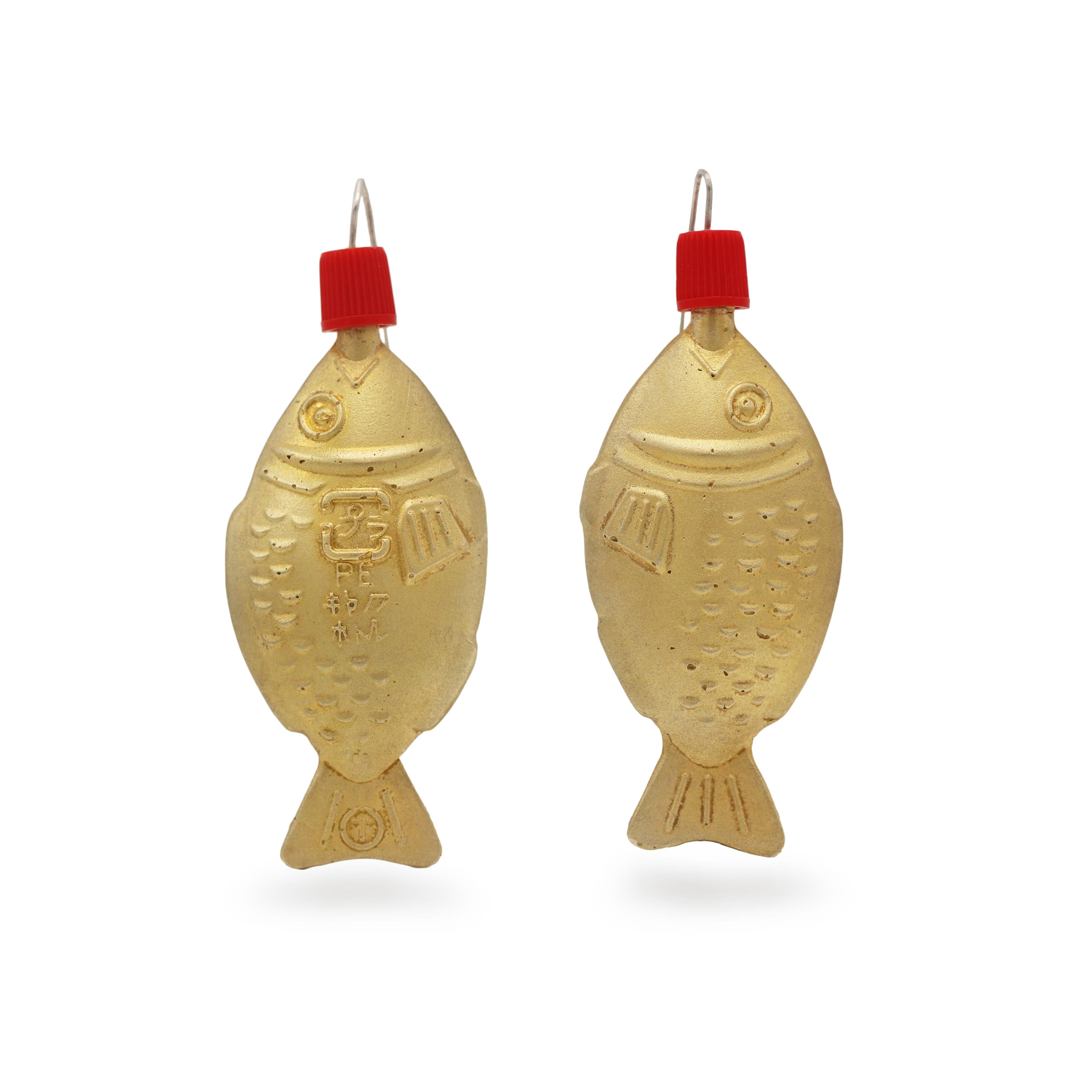 Ailsa Morrant Large Gold Plated Koi Drop Earrings