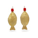 Ailsa Morrant Large Gold Plated Koi Drop Earrings