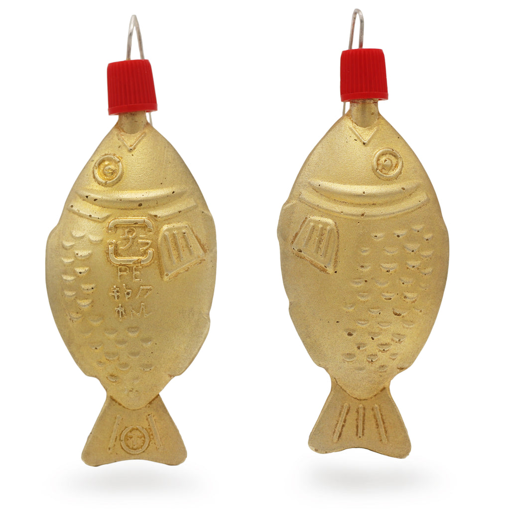 Ailsa Morrant Large Gold Plated Koi Drop Earrings