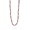 Mounir Delicate Garnet Bead Necklace in Gold Plated Silver