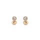 Maria Manola Gold Gea Duo Diamond Ear Studs