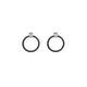 Grace Girvan Silver Oxidised Hoop Studs