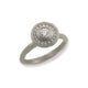 Platinum Diamond Textured Halo Ring