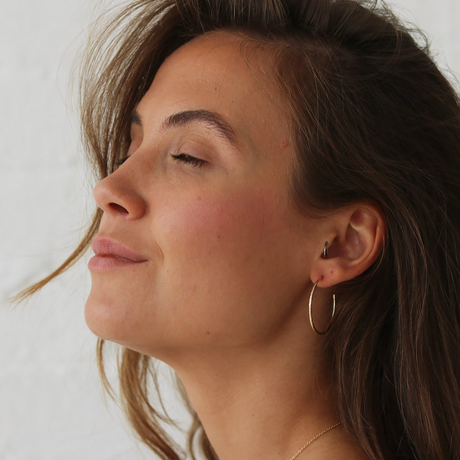 Hannah Felicity Dunne 9ct Yellow Gold Slim Hoops