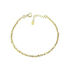 Mounir Gold-plated Faceted Nugget Bead Bracelet