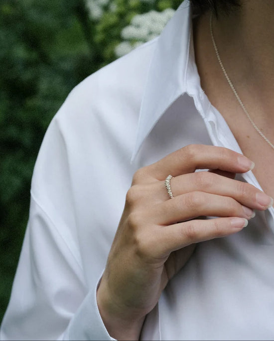 Hannah Bedford Silver Complete Granule Ring