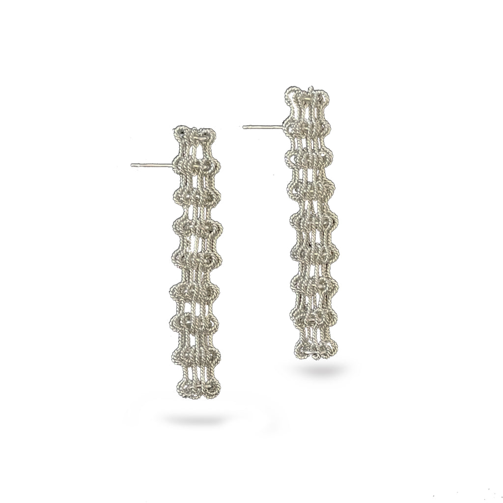 Ruth Leslie Heddle Silver Stackable Studs