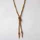 Outlet - Claudia Milic Long Knot Necklace Yellow Gold Plated