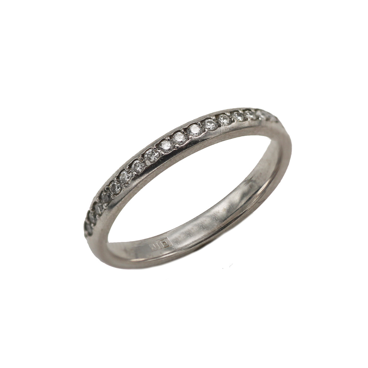 Outlet Jacob Issacharoff 18ct White Gold Half Eternity Ring