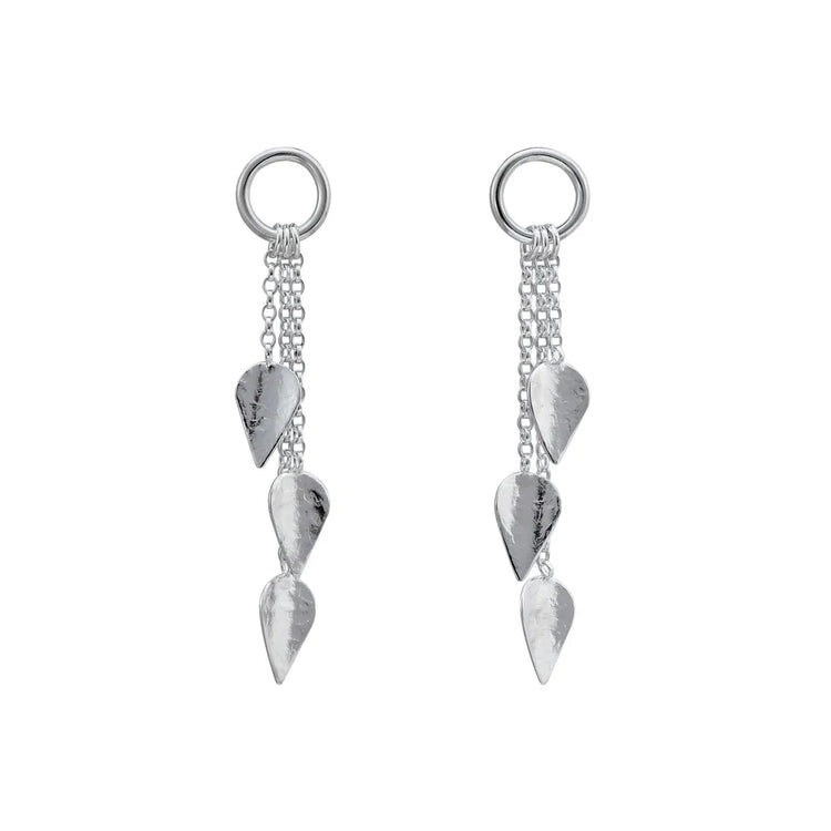 Cara Tonkin Silver Komorebi Falling Leaves Earrings