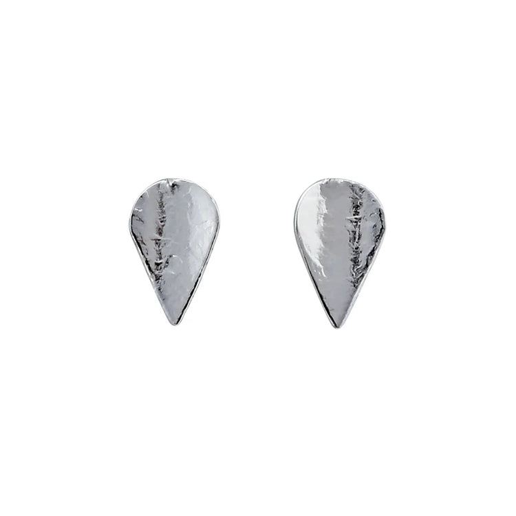 Cara Tonkin Silver Komorebi Leaf Studs