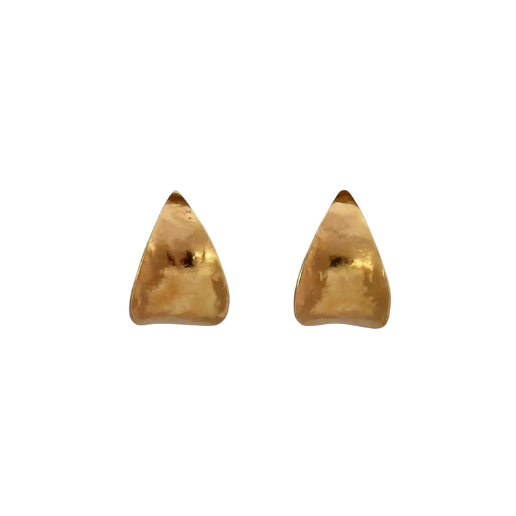 Cara Tonkin Komorebi Small Curl Hoop Earrings in Gold Vermeil