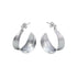 Cara Tonkin Komorebi Medium Silver Curl Hoop Earrings