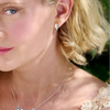 Cara Tonkin Silver Komorebi Leaf Studs