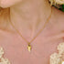 Cara Tonkin Komorebi Cupped Leaf Pendant in Gold Vermeil
